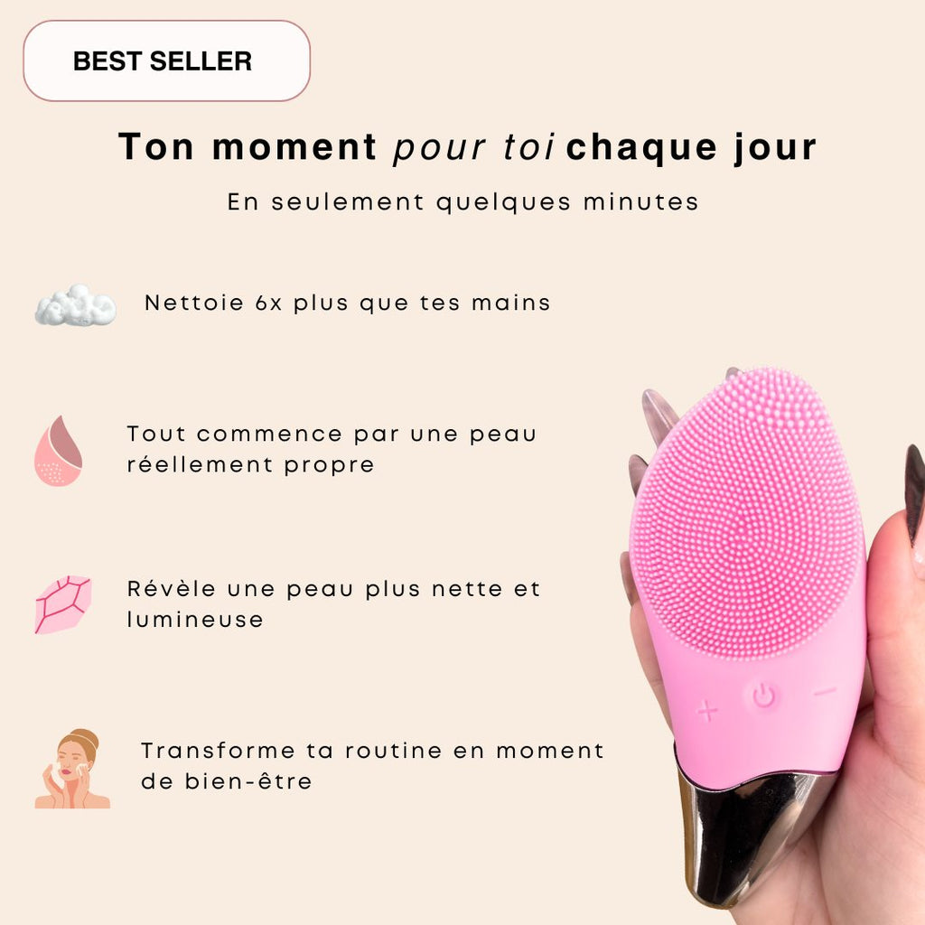 Brosse nettoyante et massante