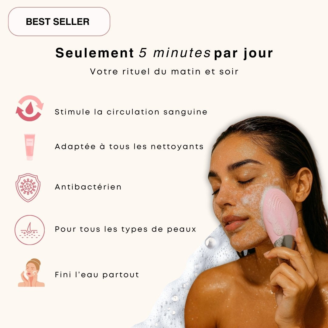 Brosse nettoyante et massante