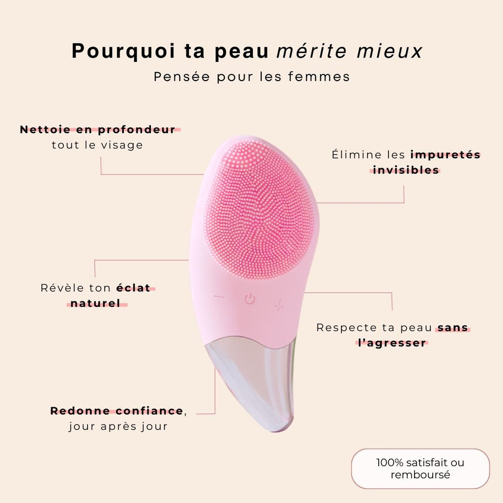Brosse nettoyante et massante